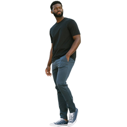 Man in olive tee with white background |Color:Olive