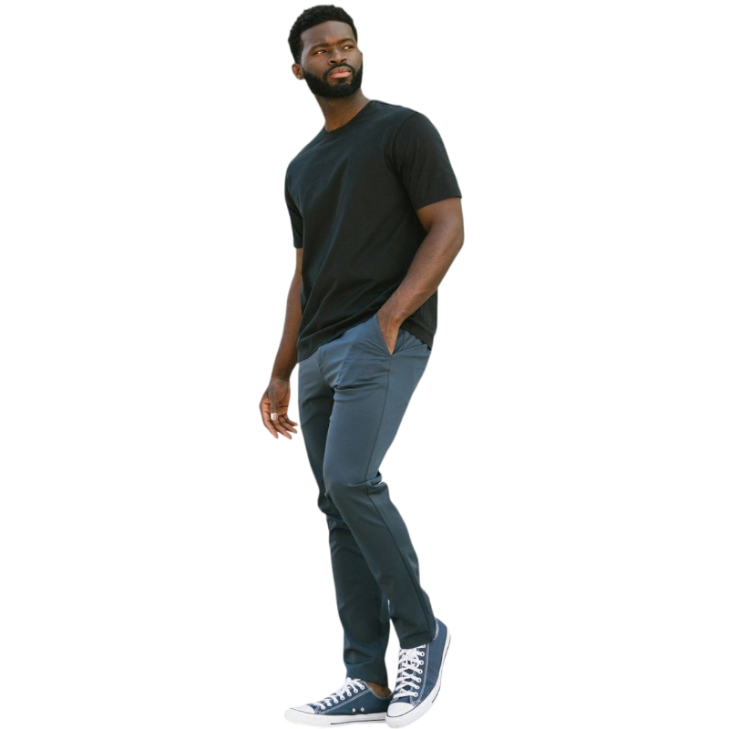 Man in olive tee with white background |Color:Olive