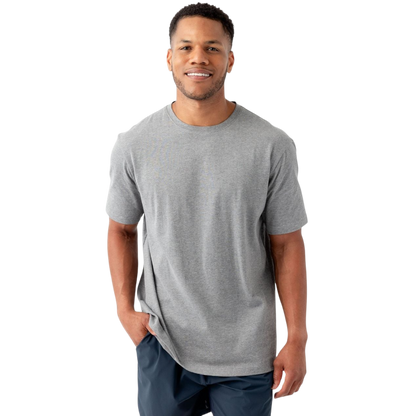 Man in olive tee with white background |Color:Olive