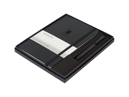 Moleskine® Large Notebook and GO Pen Gift Set