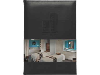 7" x 10" FSC® Mix Uptown Refillable Leather Journal by JournalBooks® - Refillable Journals - SwagWear