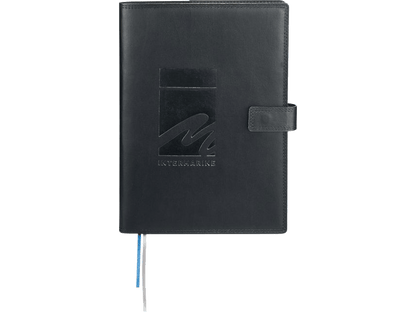 7" x 10" FSC® Mix Uptown Refillable Leather Journal - Refillable Journals - SwagWear