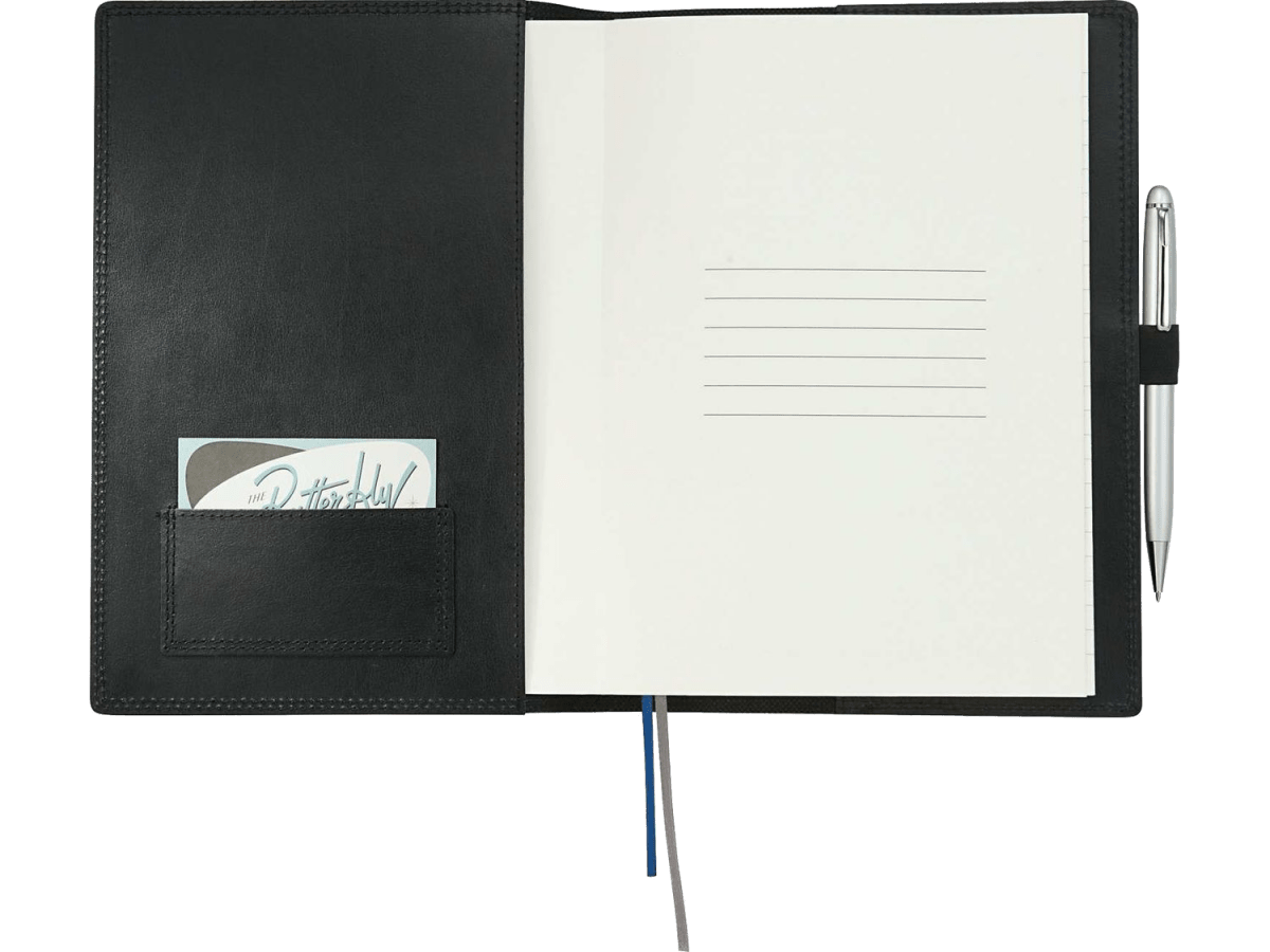 7" x 10" FSC® Mix Uptown Refillable Leather Journal - Refillable Journals - SwagWear