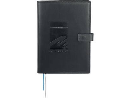 7’’ x 10’’ FSC® Mix Uptown Refillable Leather Journal by JournalBooks® - Black - Refillable Journals