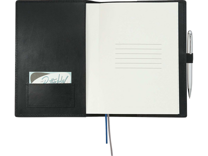 7’’ x 10’’ FSC® Mix Uptown Refillable Leather Journal - Black - Refillable Journals