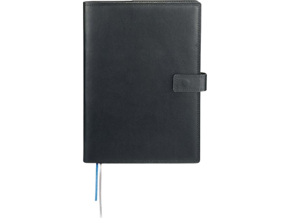7’’ x 10’’ FSC® Mix Uptown Refillable Leather Journal - Black - Refillable Journals