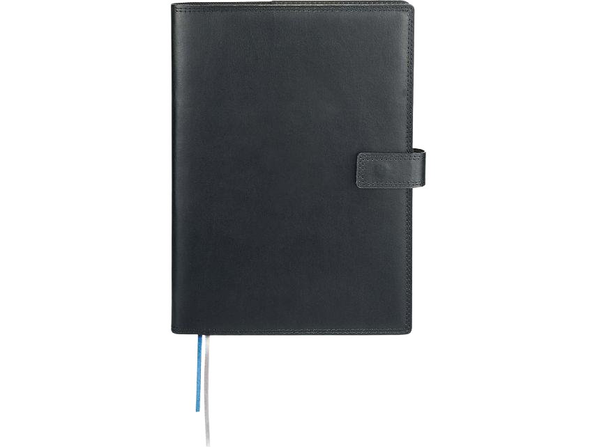 7’’ x 10’’ FSC® Mix Uptown Refillable Leather Journal - Black - Refillable Journals