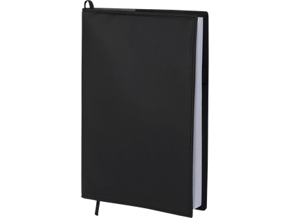 7” x 10” Mela Apple Leather Refillable Journal - Black - Refillable Journals