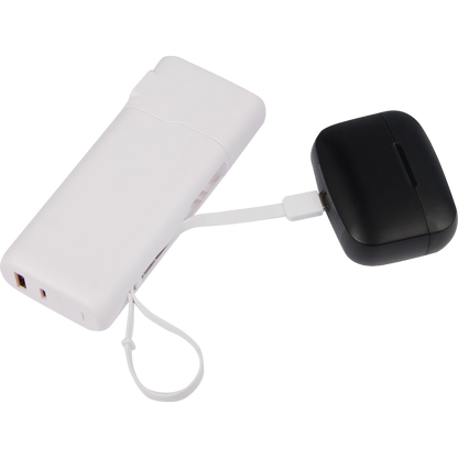 UL Listed 10,000 mAh 20W PD Power Bank with AC Plug