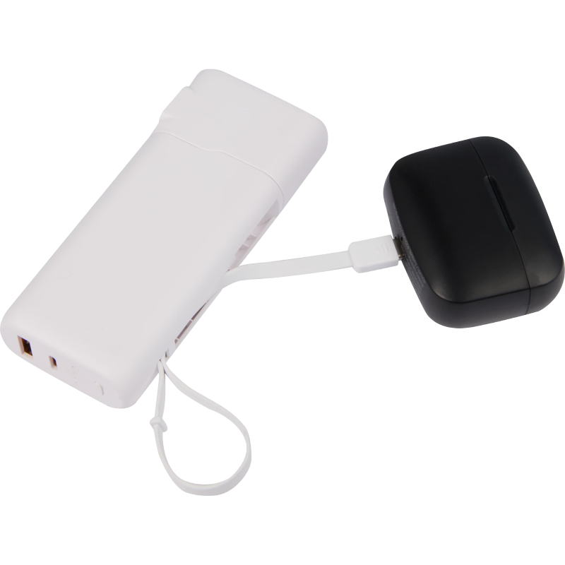 UL Listed 10,000 mAh 20W PD Power Bank with AC Plug