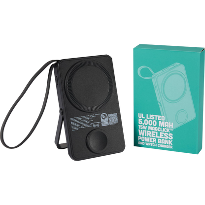 UL Listed MagClick™ Power Bank and Watch Charger