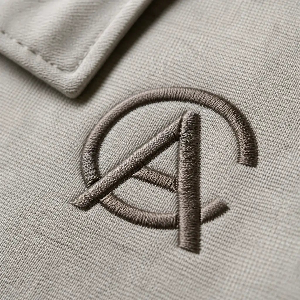 Raised embroidery texture close-up