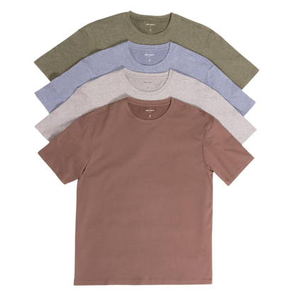 Man in olive tee with white background |Color:Olive
