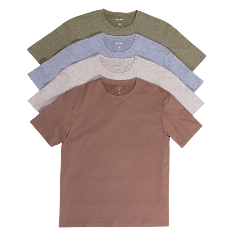 Man in olive tee with white background |Color:Olive