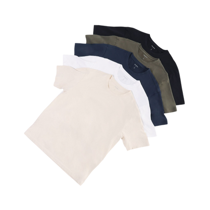 Man in olive tee with white background |Color:Olive