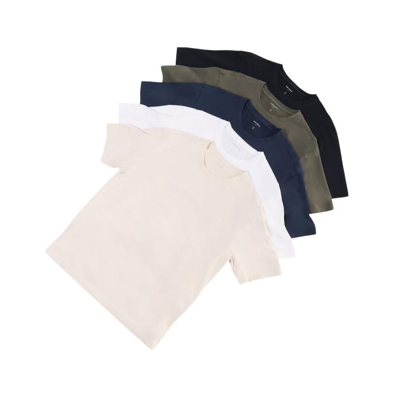 Man in olive tee with white background |Color:Olive