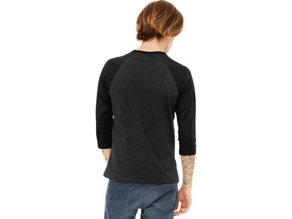 BELLA+CANVAS ® Unisex 3/4-Sleeve Baseball Tee