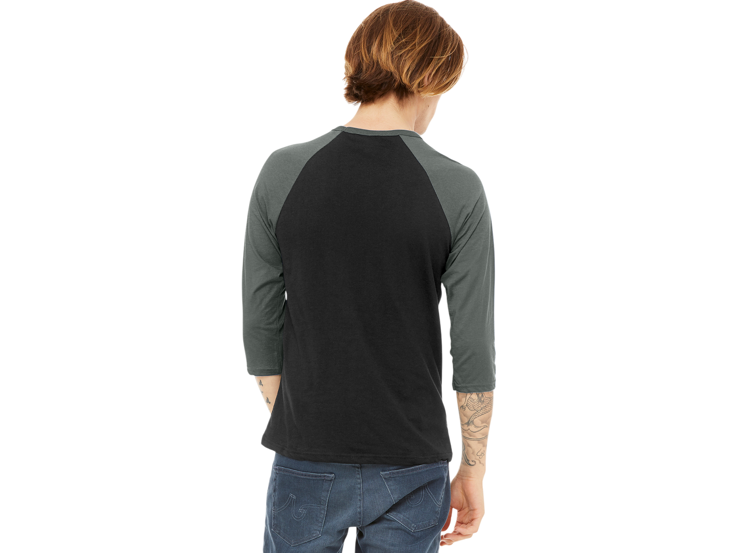 BELLA+CANVAS ® Unisex 3/4-Sleeve Baseball Tee
