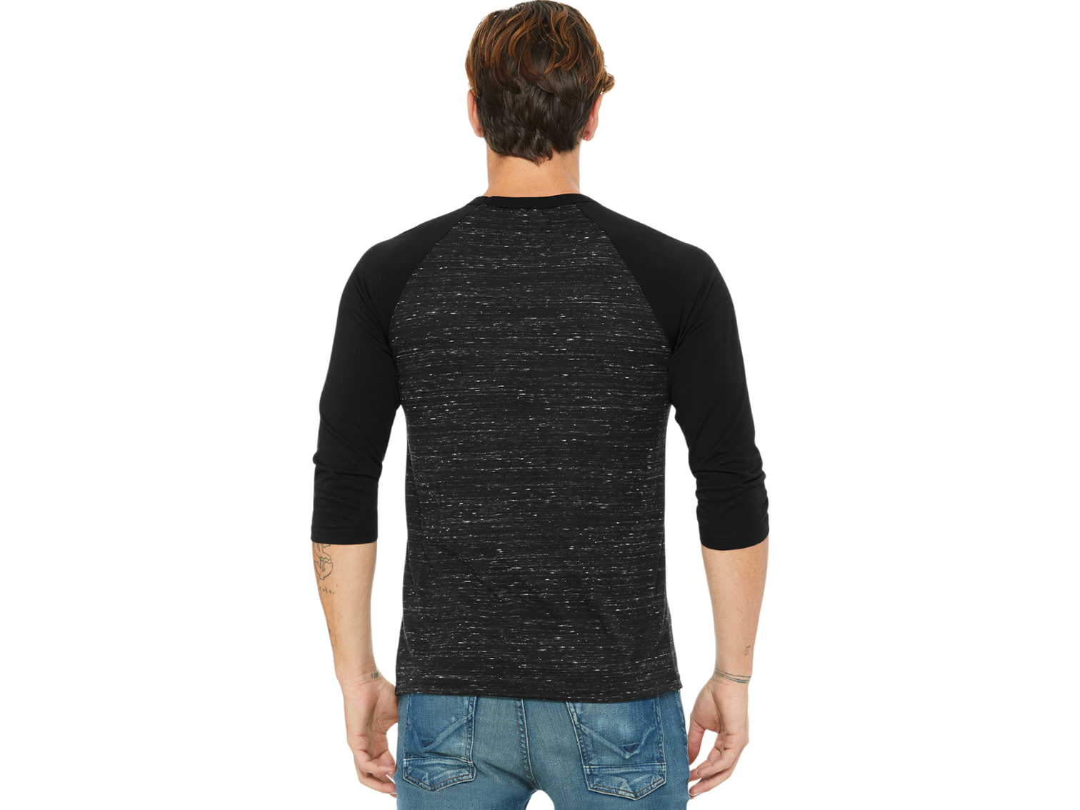 BELLA+CANVAS ® Unisex 3/4-Sleeve Baseball Tee