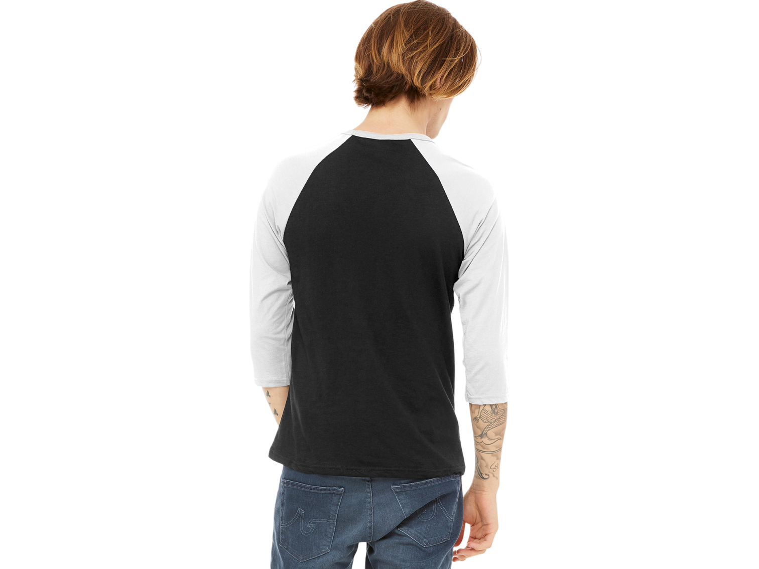 BELLA+CANVAS ® Unisex 3/4-Sleeve Baseball Tee