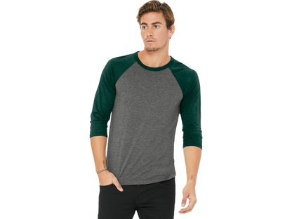 BELLA+CANVAS ® Unisex 3/4-Sleeve Baseball Tee