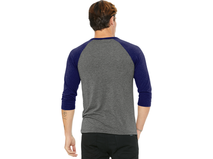 BELLA+CANVAS ® Unisex 3/4-Sleeve Baseball Tee