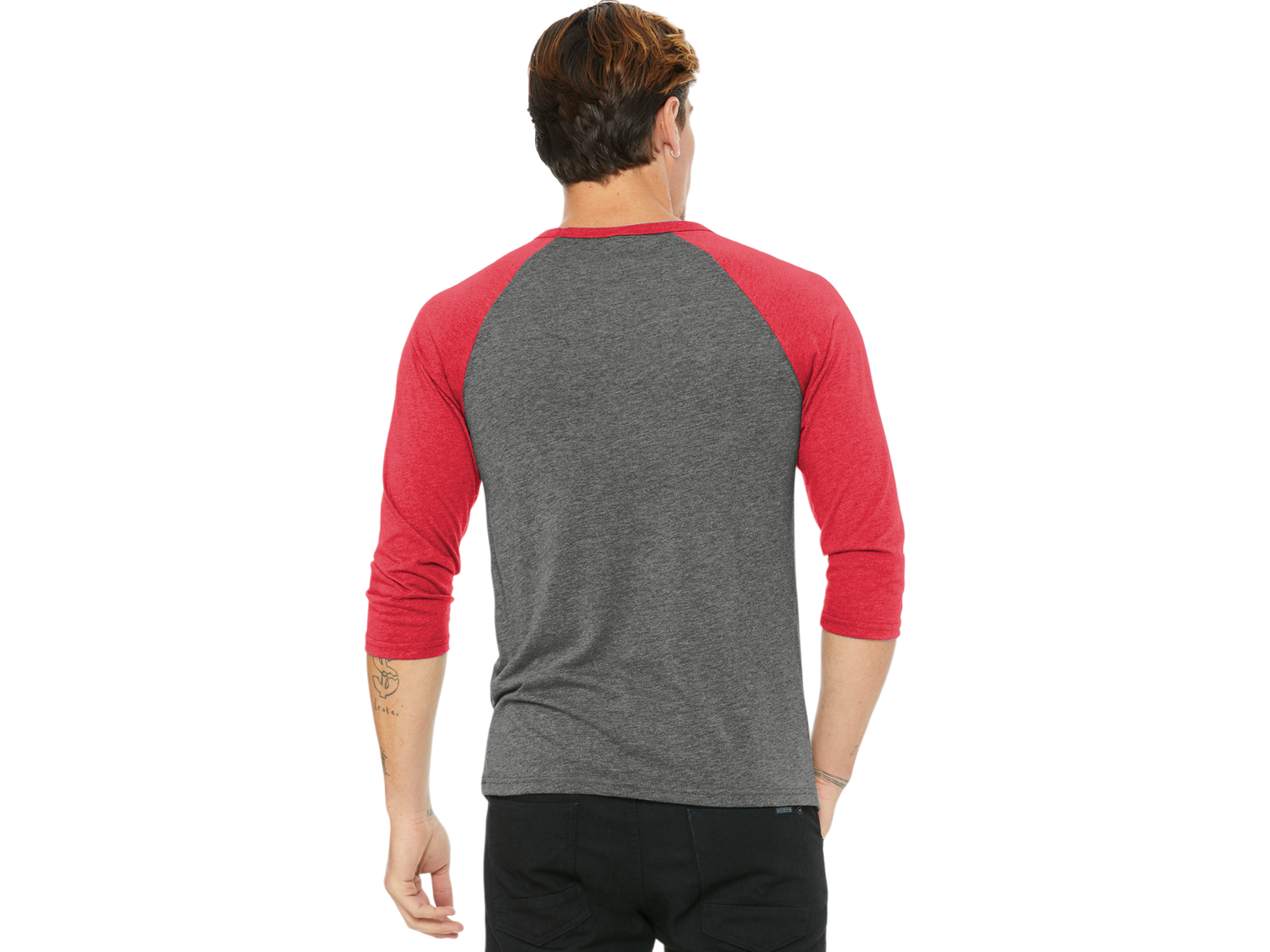 BELLA+CANVAS ® Unisex 3/4-Sleeve Baseball Tee