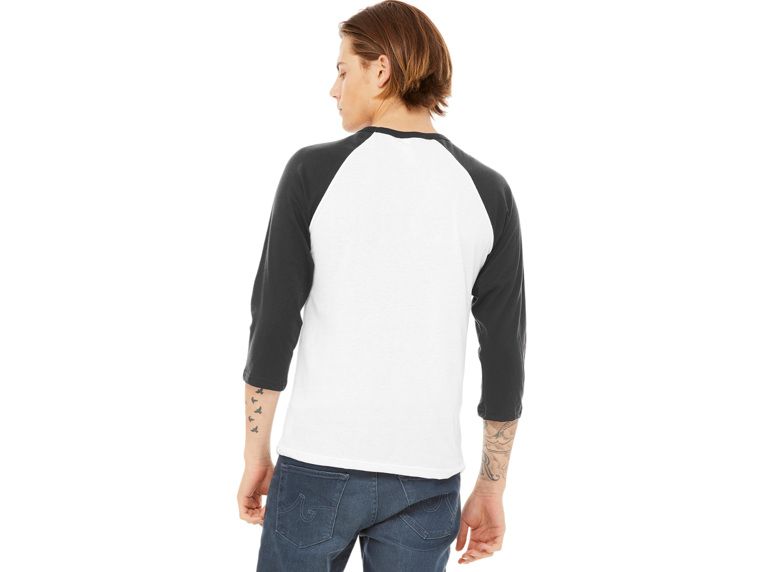 BELLA+CANVAS ® Unisex 3/4-Sleeve Baseball Tee