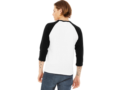 BELLA+CANVAS ® Unisex 3/4-Sleeve Baseball Tee