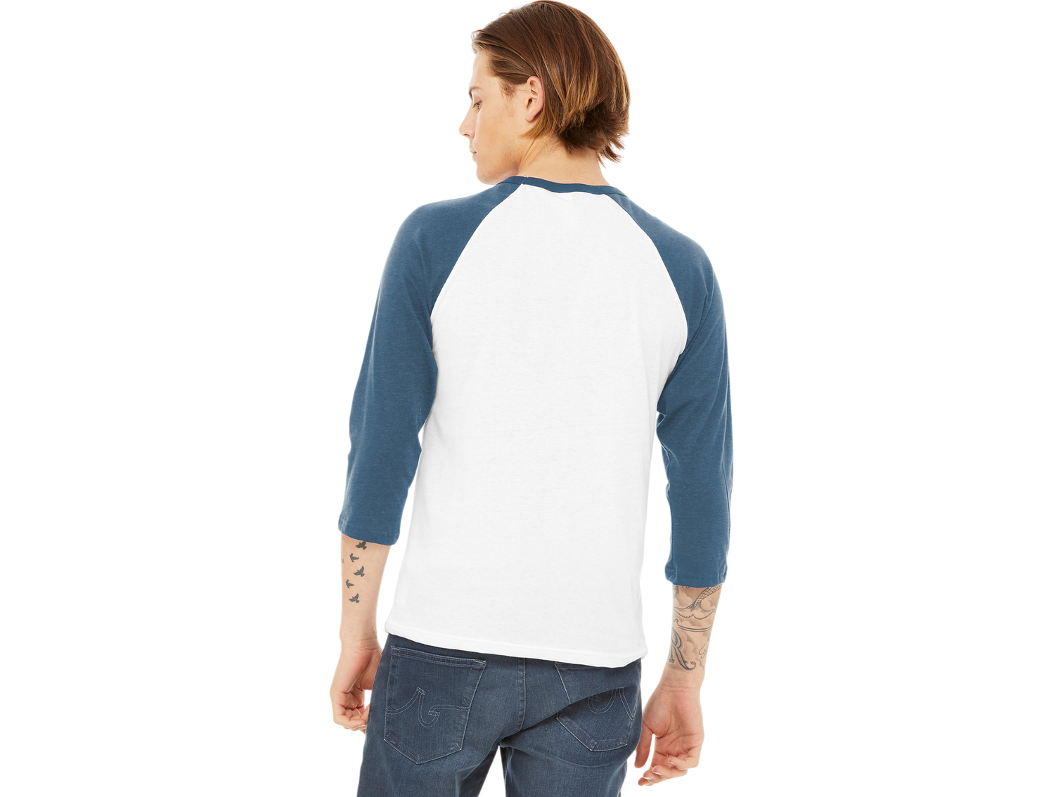 BELLA+CANVAS ® Unisex 3/4-Sleeve Baseball Tee
