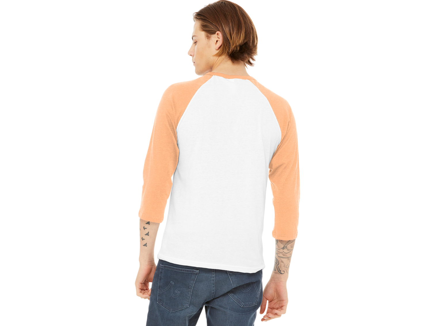 BELLA+CANVAS ® Unisex 3/4-Sleeve Baseball Tee