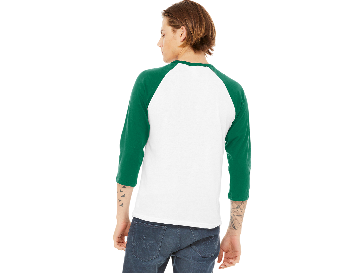 BELLA+CANVAS ® Unisex 3/4-Sleeve Baseball Tee