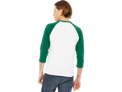 BELLA+CANVAS ® Unisex 3/4-Sleeve Baseball Tee