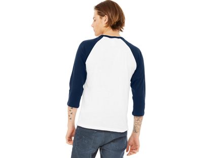 BELLA+CANVAS ® Unisex 3/4-Sleeve Baseball Tee