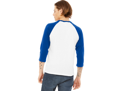 BELLA+CANVAS ® Unisex 3/4-Sleeve Baseball Tee