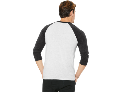 BELLA+CANVAS ® Unisex 3/4-Sleeve Baseball Tee