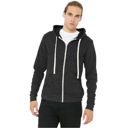 BELLA+CANVAS ® Unisex Triblend Sponge Fleece Full-Zip Hoodie