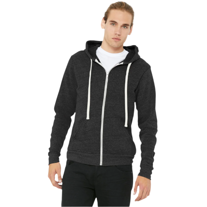 BELLA+CANVAS ® Unisex Triblend Sponge Fleece Full-Zip Hoodie