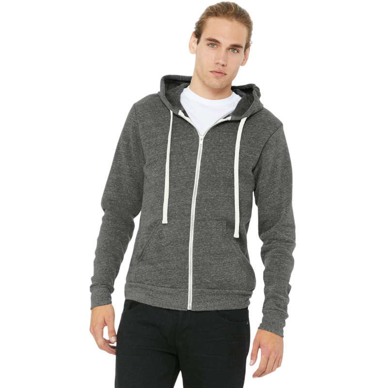 BELLA+CANVAS ® Unisex Triblend Sponge Fleece Full-Zip Hoodie