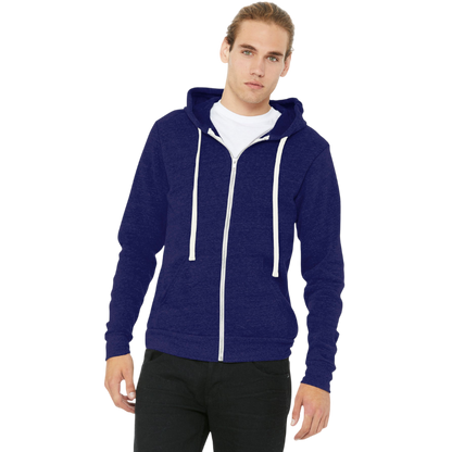 BELLA+CANVAS ® Unisex Triblend Sponge Fleece Full-Zip Hoodie