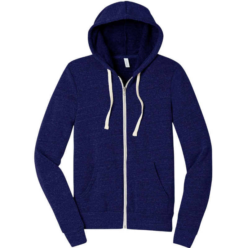 BELLA+CANVAS ® Unisex Triblend Sponge Fleece Full-Zip Hoodie