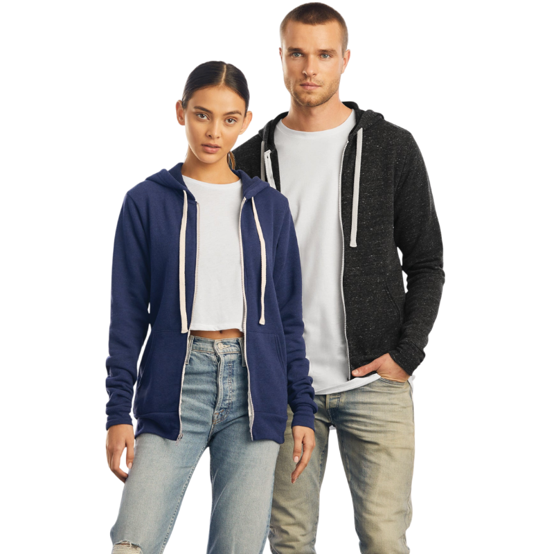BELLA+CANVAS ® Unisex Triblend Sponge Fleece Full-Zip Hoodie