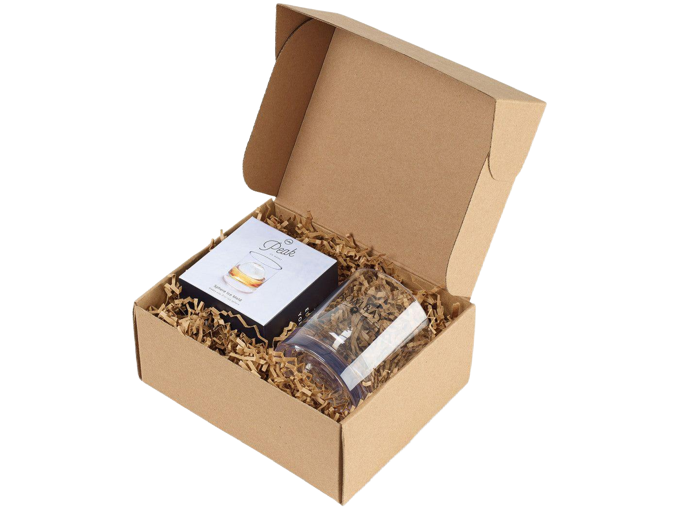 W&P Peak Single Sphere Ice Mold & Soirée Plastic Old Fashioned Gift Set