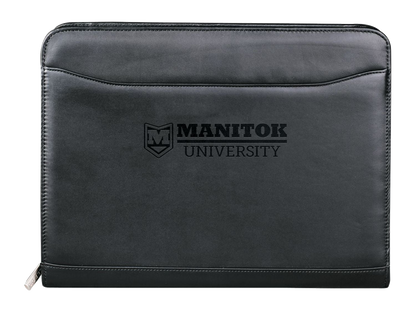 Millennium Leather Zippered Padfolio with FSC® Mix Paper