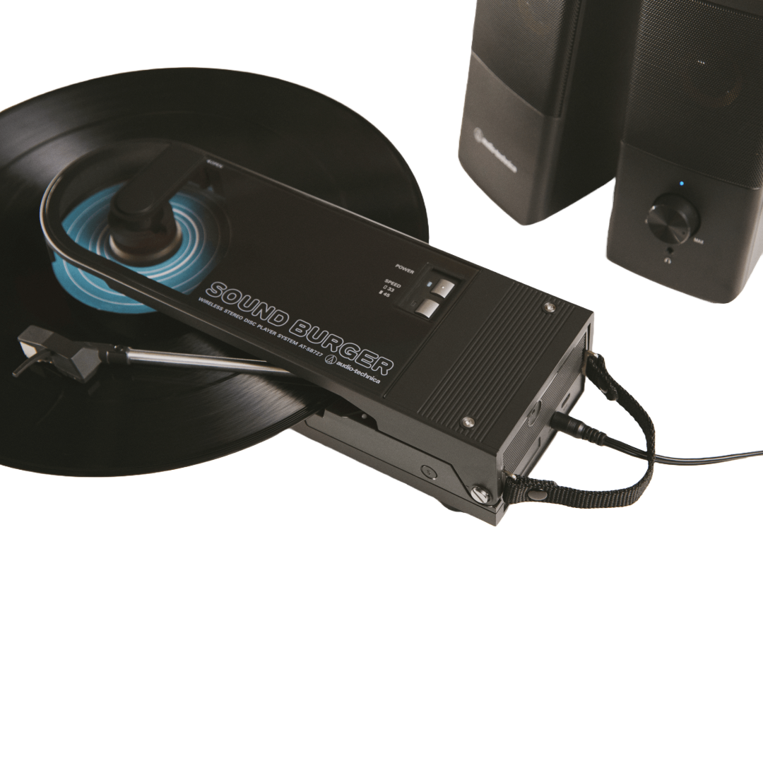 Audio-Technica Sound Burger Portable Bluetooth Turntable - Black