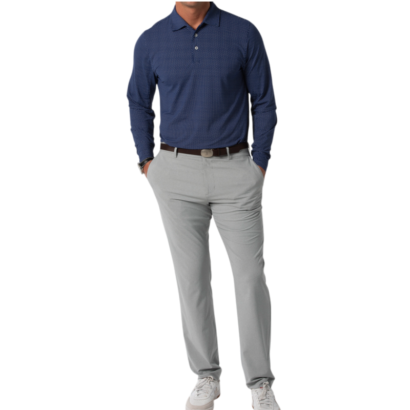 B. Draddy Men's Captain Lee Long-Sleeve Polo