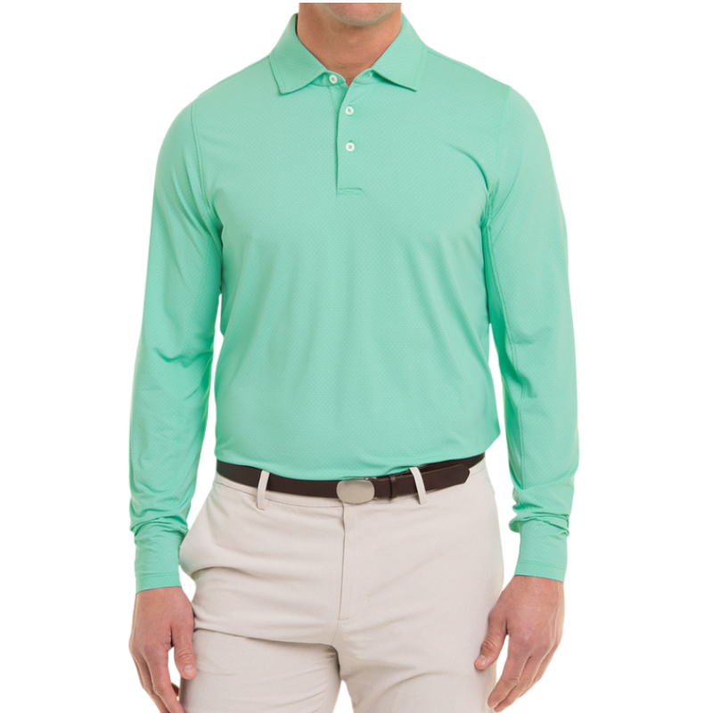 B. Draddy Men's Captain Lee Long-Sleeve Polo