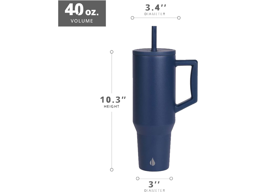 Commuter 40oz Tumbler - Navy Blue