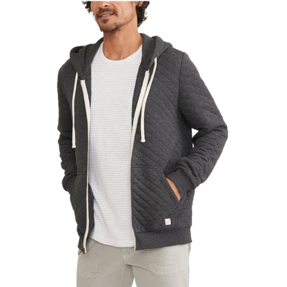 Marine Layer Men's Corbet Quilted Full Zip Hoodie