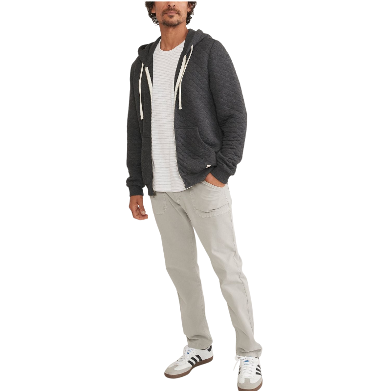 Marine Layer Men's Corbet Quilted Full Zip Hoodie
